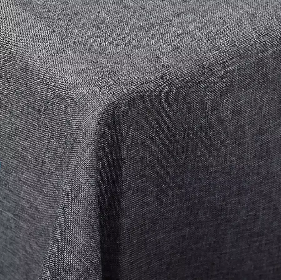 Tafelkleed Rechthoekig Tafelkleed waterafstotend 130x260cm Grijs Polyester