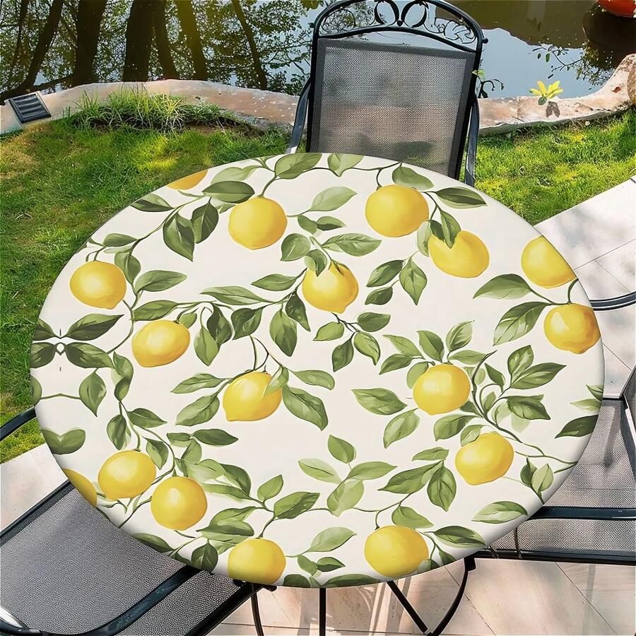 Tafelkleed voor ronde tafels waterdicht stijlvol 1 stuk non-woven