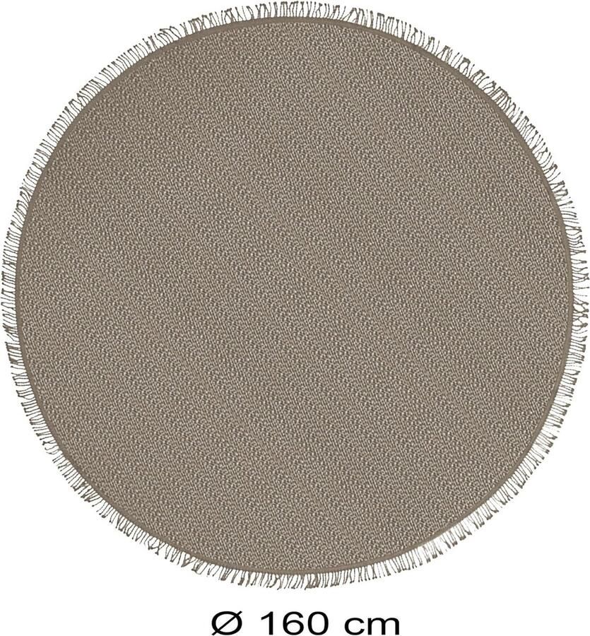 Tafelkleed voor tuin balkon en camping weerbestendig en antislip rond 160 cm