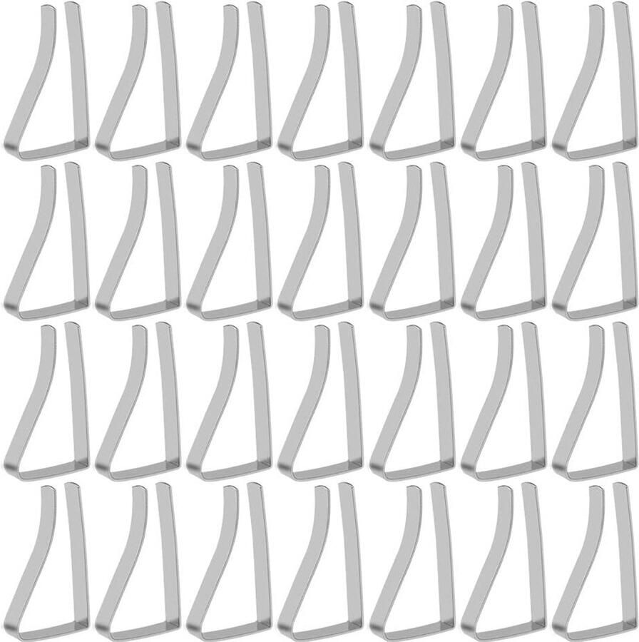 JGS Tafelklemmen Set van 24 Stuks voor Binnen- en Buitengebruik Verstelbare RVS Tafelklemmen