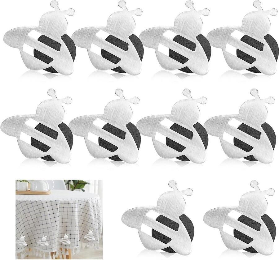 Lexium Tafelkleed Gewichten Magneet Tafelkleden Verzwaard van Roestvrij Staal Voor Familiediner Buiten Feest Camping Bruiloft Tuin Picknick Tafelkleed Gewichten