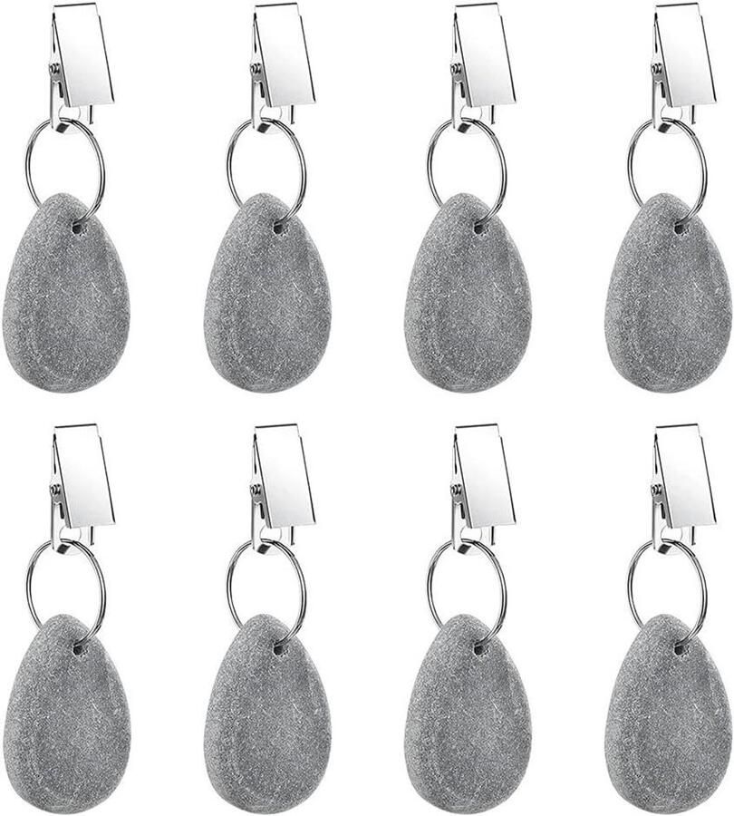 Tafelkleedgewichten Natuurlijk Marmer 8 Stuks