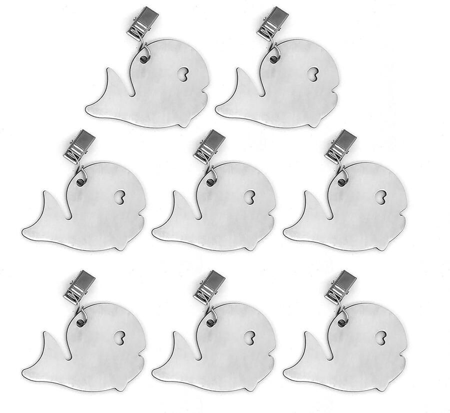 Tafelkleedgewichten roestvrij staal 8 stuks voor binnen en buiten