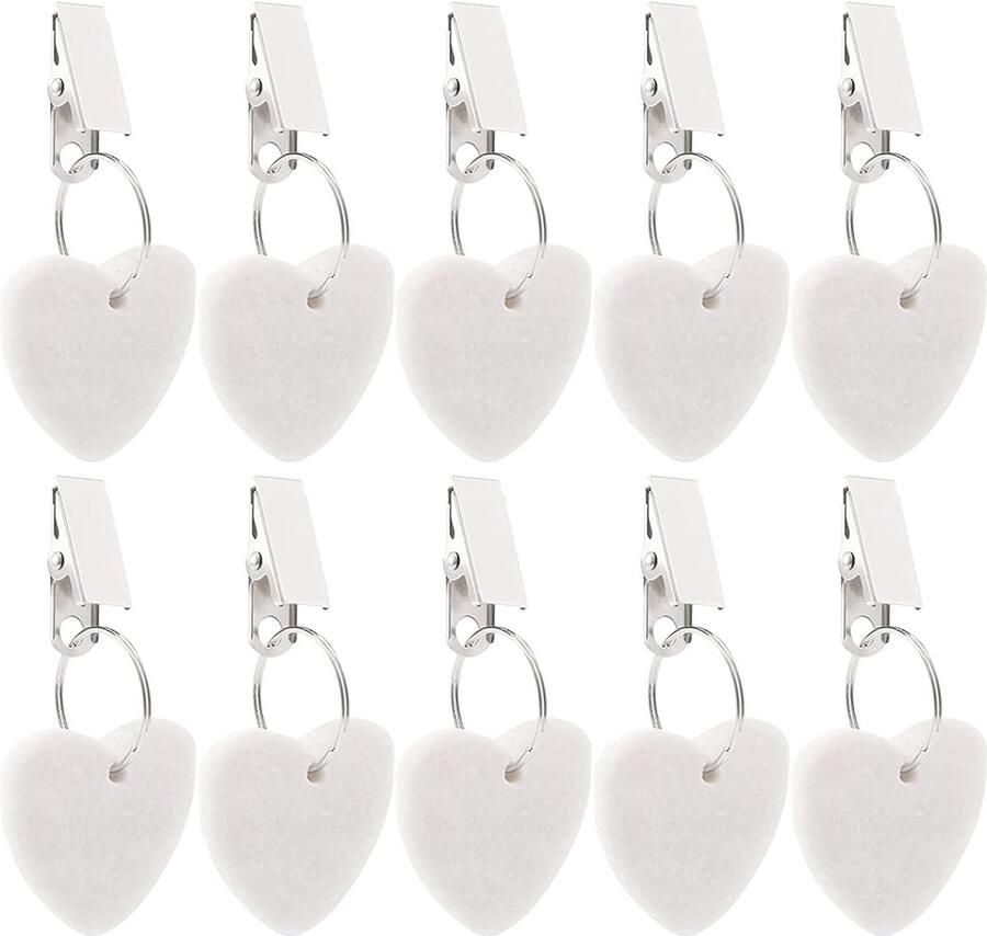 Tafelkleedgewichten set van 10 natuursteen weerbestendige tafelkleedgewichten met clip voor tuinpicknicks feestkeuken en restaurant