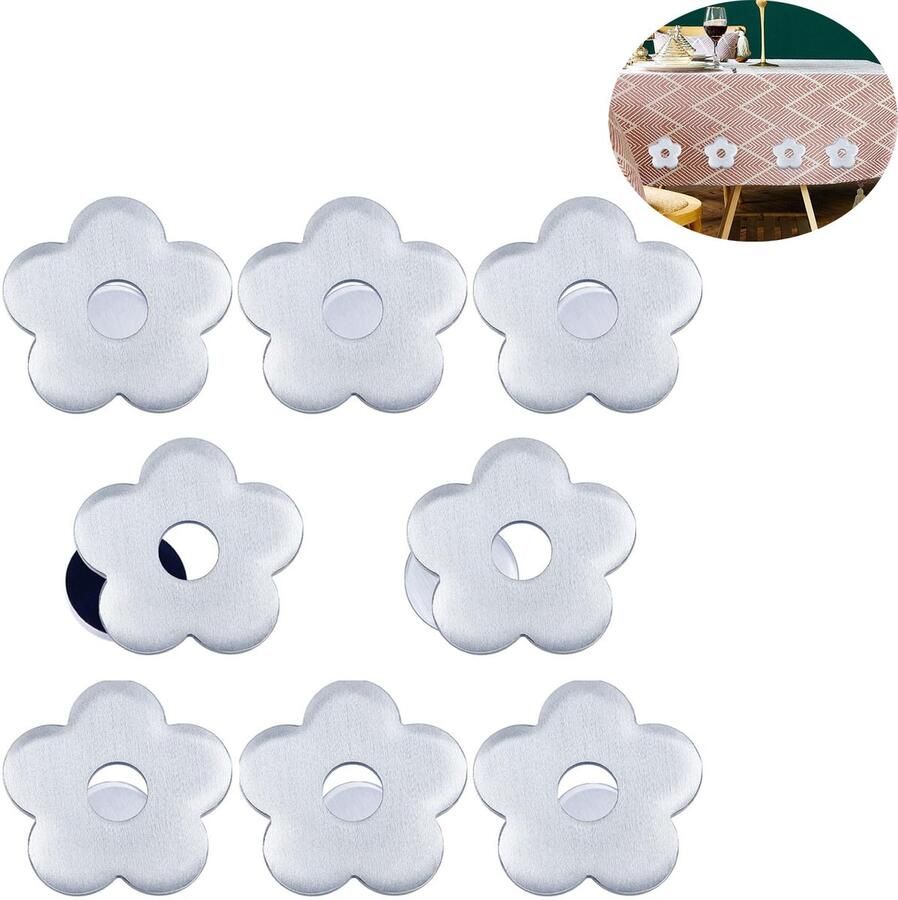 Tafelkleedgewichten Tafelkleed Gewichten Zwaar Buiten -Tafelkleedhangers verzwaard Tafelkleed gewichtjes Tafelkleen Op Zijn Plaats Houden Tafelkleed Klemmen Tafelkleed Clips 8 Stuks grijs