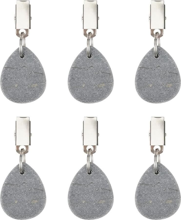 Tafelkleedgewichten voor buiten 6 stuks tafelkleedklemmen tafelkleedhouder tafelkleedgewicht gewichten tafelkleed zwaar voor douchegordijn tafelkleedgewichten extra zwaar gordijn grijs