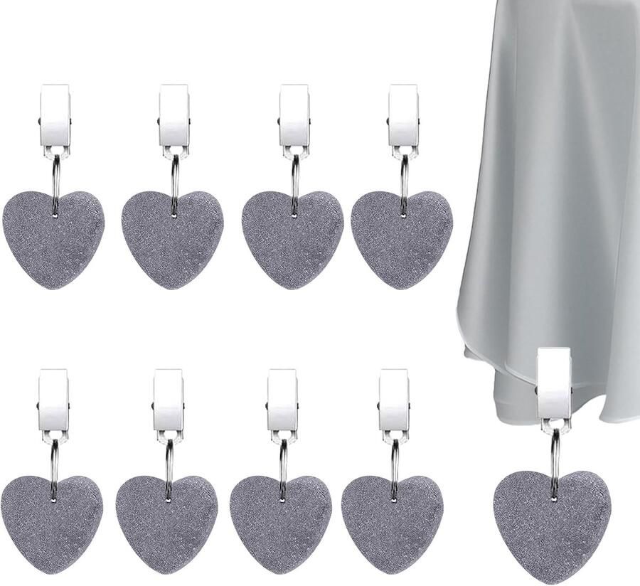 Tafelkleedgewichten voor Buiten 8 Stuks Natuursteen