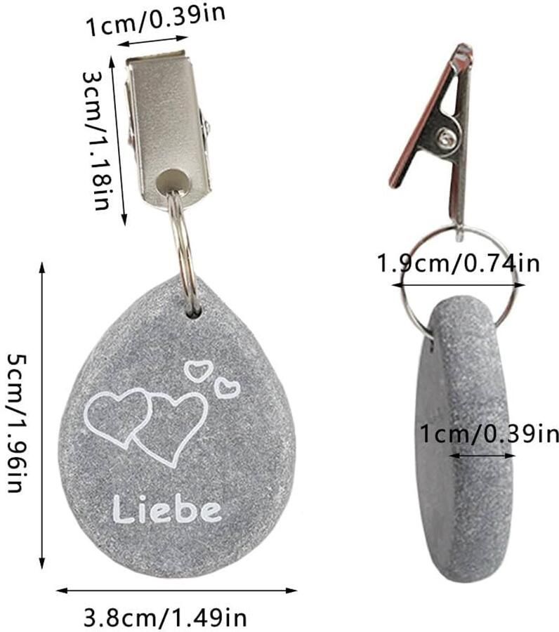 Tafelkleedgewichten voor buiten set van 8 zware steen