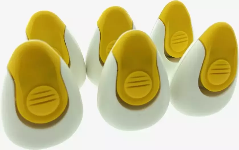 Tafelkleedgewichtjes Ei-vormig geel 6 stuks