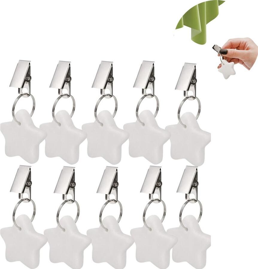 Tafelkleedhangers verzwaard Tafelkleed Gewichten Set Pentagram Marmeren Picknicktafelkleed Zwaar Tafelkleed Gewichten Zwaar Buiten Tafelkleed gewichtjes tafelkleedgewichten Tafelkleen op zijn plaats houden 10stuks