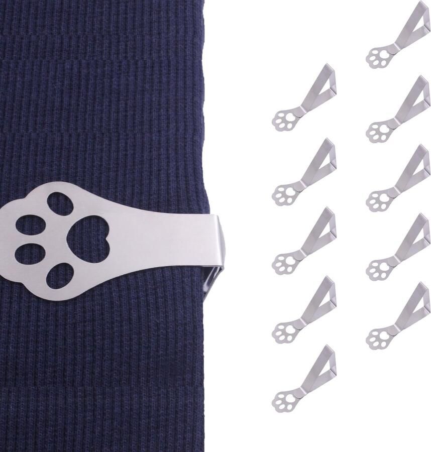Tafelkleedhouders voor dikke tafelbladen 10 stuks kattenklauwen weerbestendige roestvrijstalen tafelkleedklemmen tafelkleedclips voor tuintafel restaurant familie eettafel buiten campingtafel