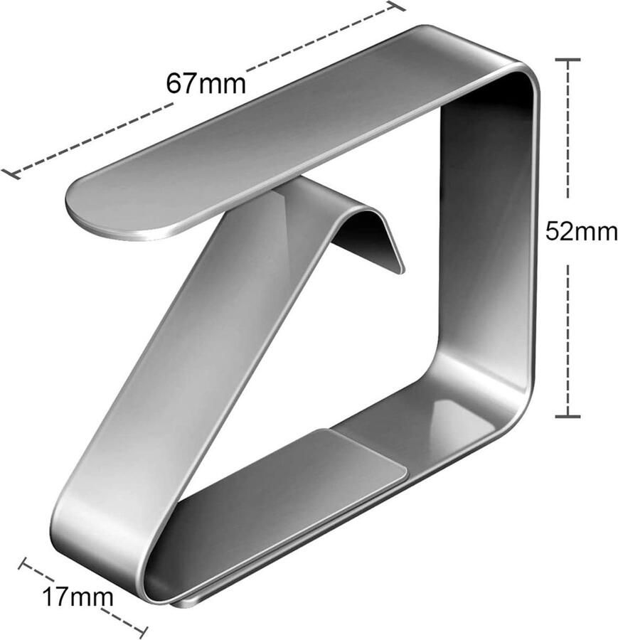 Tafelkleedklem 10 stuks tafelkleedklemmen van roestvrij staal tafelkleedhouder tafelkleedclips voor restaurants feesten picknicks buffetten