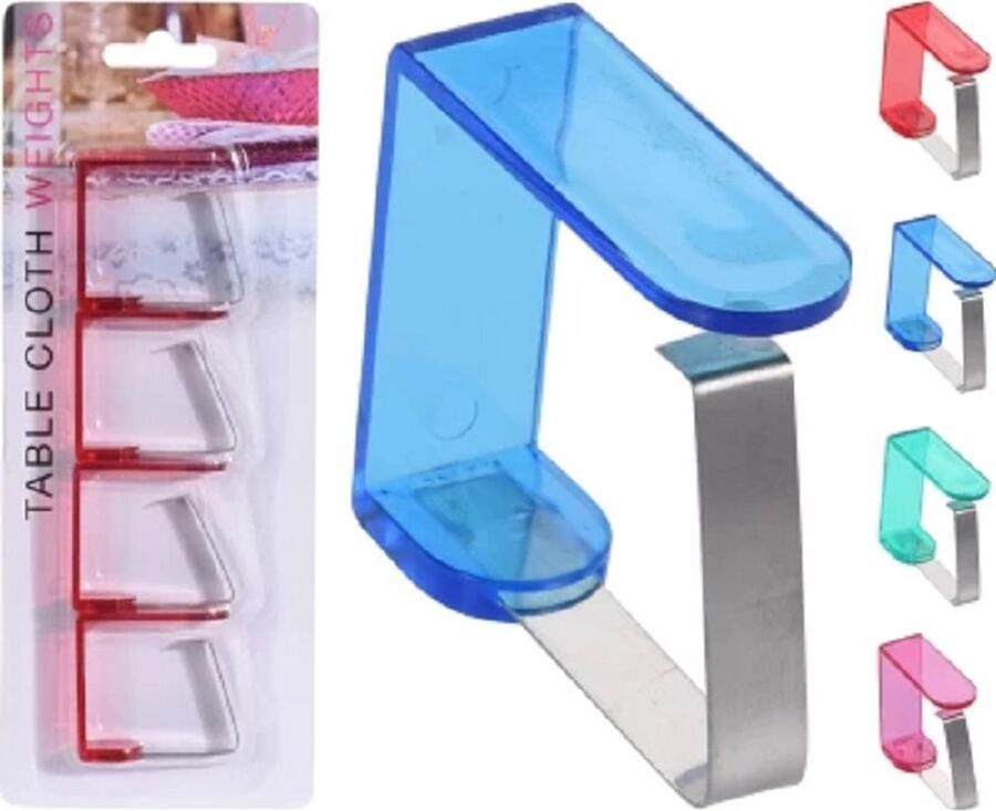 Tafelkleedklem set 4 stuks
