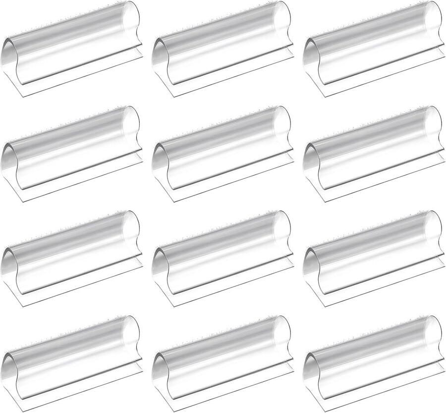 Tafelkleedklemmen 12 stuks kunststof acryl tafelkleedhouders voor dikke tafelbladen transparante tafelkleden houders clips voor Kerstmis bruiloft picknick