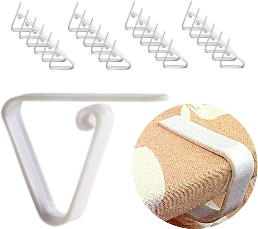 Tafelkleedklemmen 36 stuks Voorkomt oprimpelen