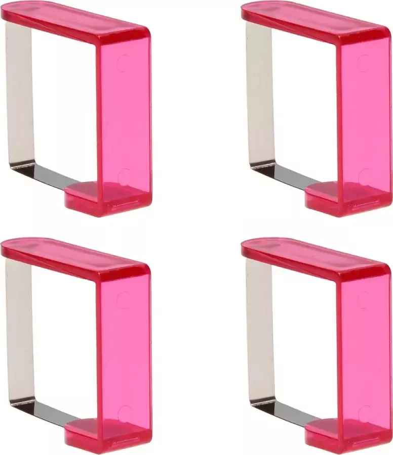 Tafelkleedklemmen 4 Stuks Roze – 5x4x2cm Tafelkleedgewichten Klemmen voor het Tafellaken