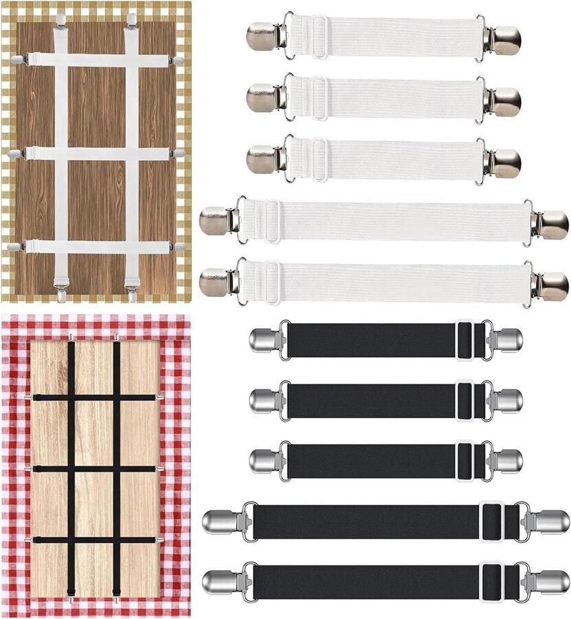 Tafelkleedklemmen set 10 stuks tafelklemmen voor buiten Tafelkleedhouders voor tafels beddengoed Tafelclips voor camping familiefeest bruiloft tuin picknick