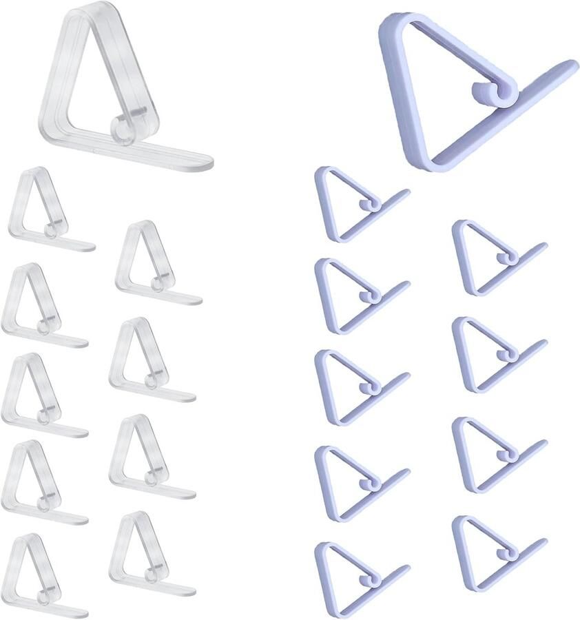 Tafelkleedklemmen stevig en betrouwbaar 4 stuks zwart kunststof