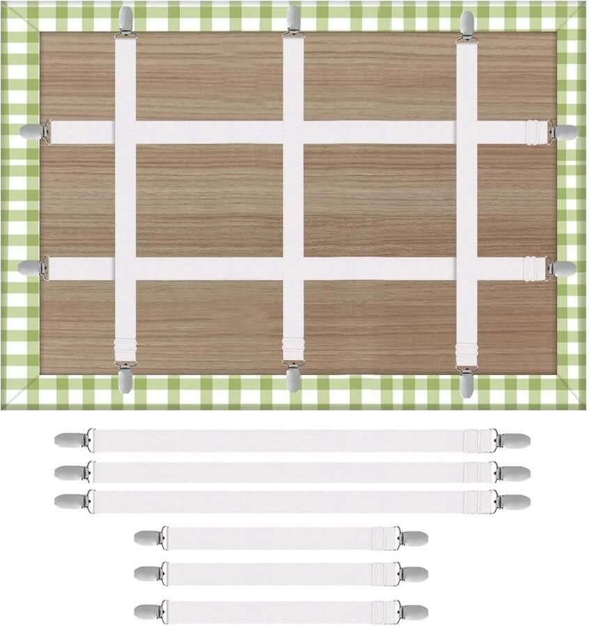 Tafelkleedklemmen stevig en praktisch 4 stuks zwart