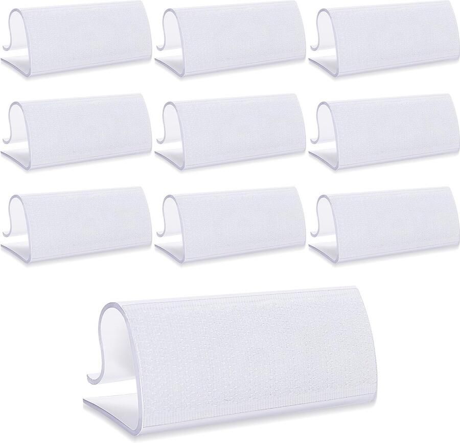 Tafelkleedklemmen tafelkleedhouderklemmen dik breed transparant plastic tafelkleedhouderklemmen tafelkleedklem voor restaurants picknicks partytenten bruiloften feesten verpakking van 10