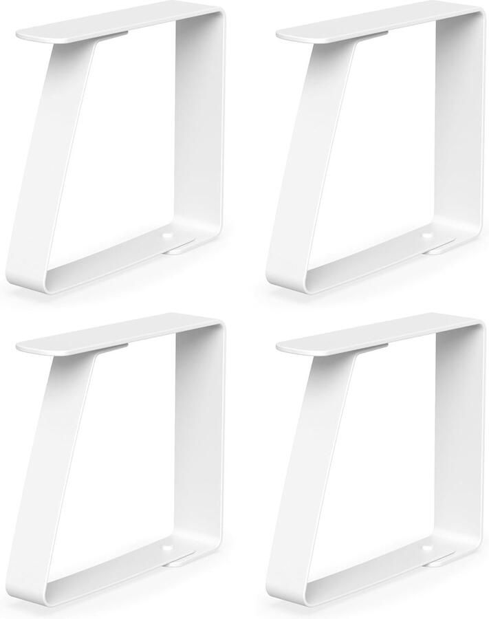 Tafelkleedklemmen Tafelkleedhouders voor binnen en buiten 4 stuks Wit Roestvrij staal