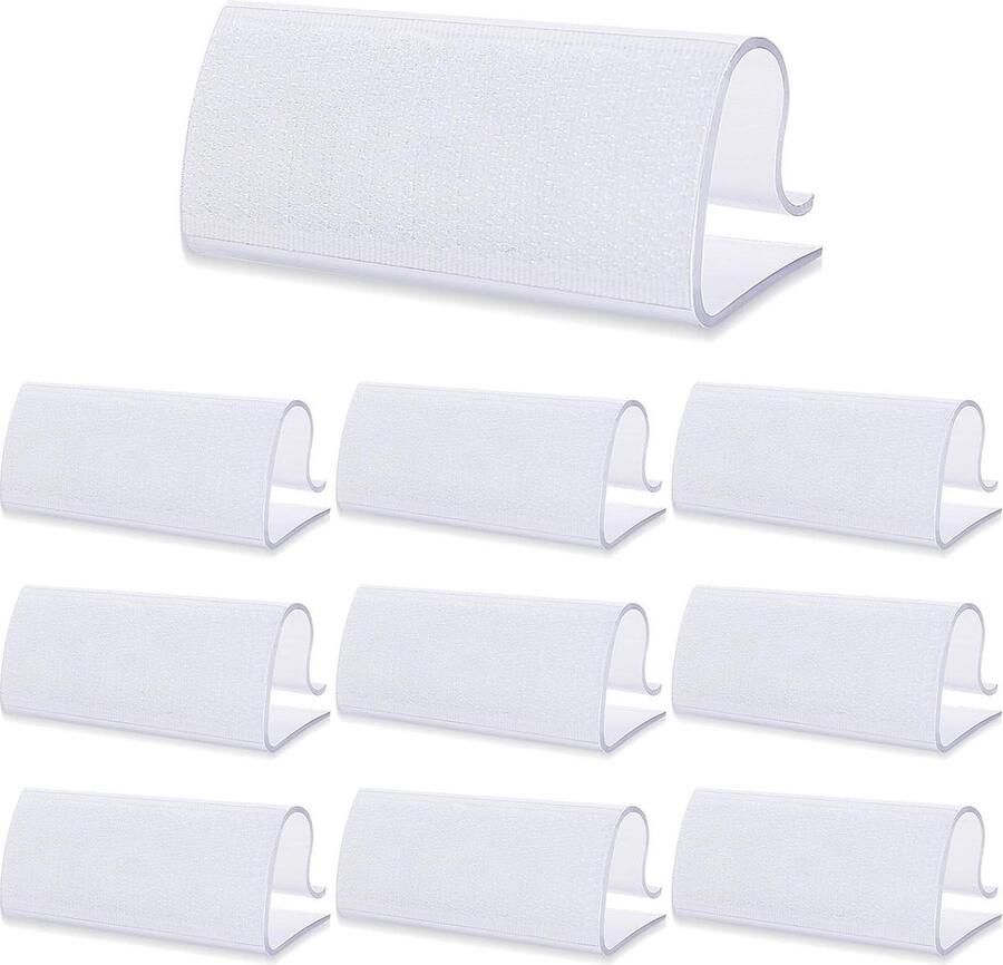 Tafelkleedklemmen transparant set van 10 kunststof winddicht voor binnen en buiten camping picknick evenementen bruiloft feest banket