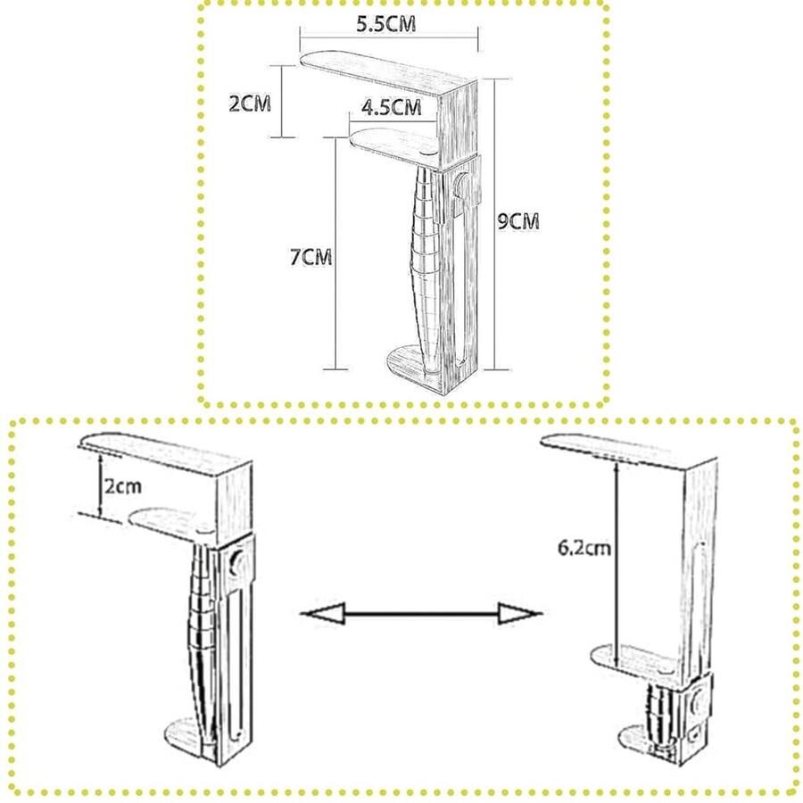 Tafelkleedklemmen van roestvrij staal set van 8 voor buiten en bruiloften