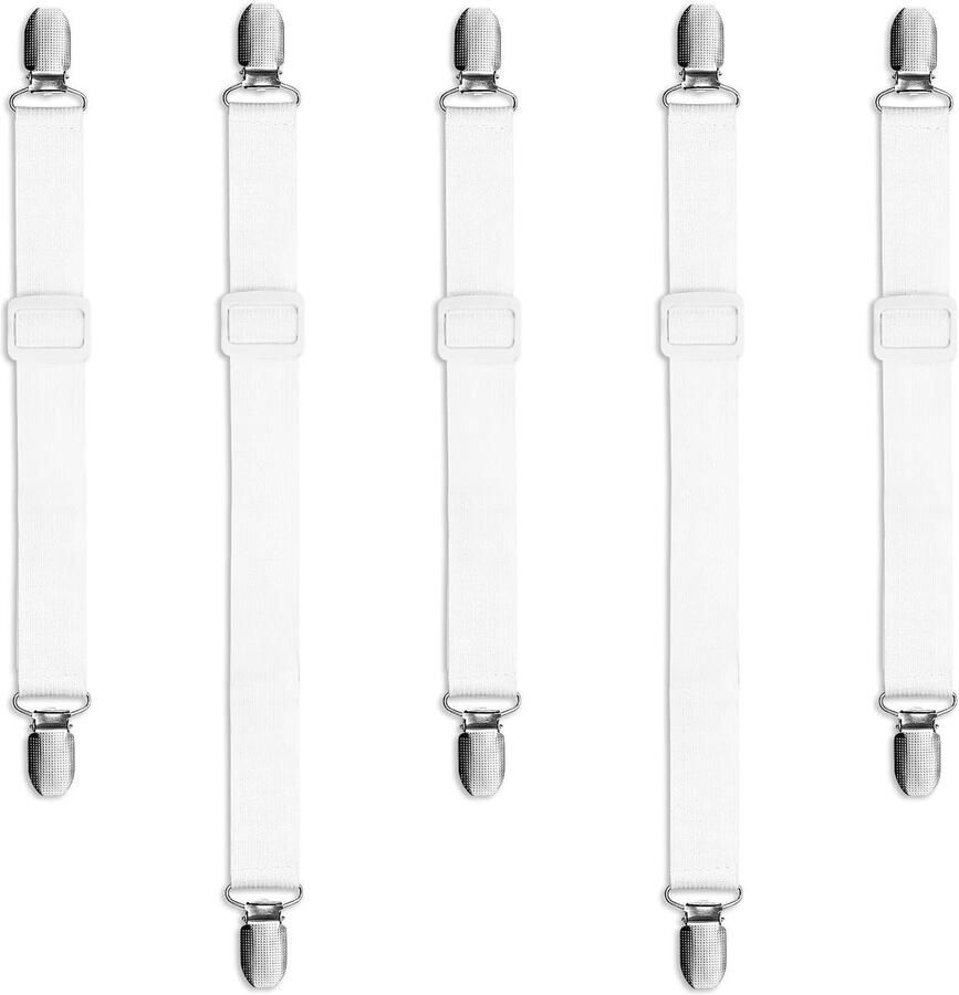 Tafelkleedklemmen Verstelbaar en Stevig Set van 5 Nylonweefsel