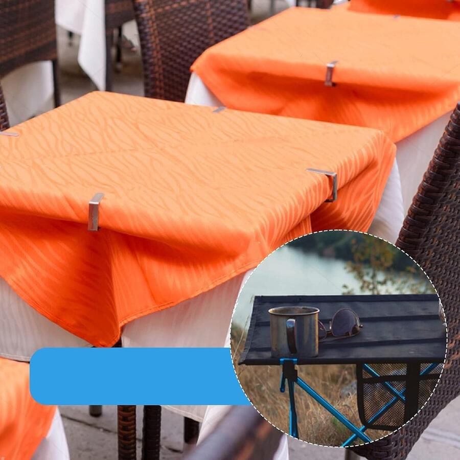 Tafelkleedklemmen voor Buiten Tafelkleedhouders 8 stuks Roestvrij Stahl