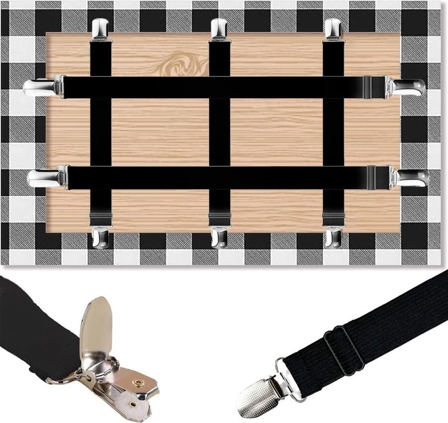 Tafelkleedklemmen voor buitentafels 5 stuks tafelkleedklemmen tafelkleedhouder elastische bedlakenbevestiging voor beddengoed bed matras of bank