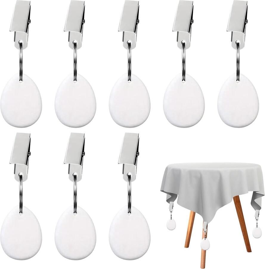 Tafelkleedverzwarer Weerbestendig 8 stuks Natuursteen