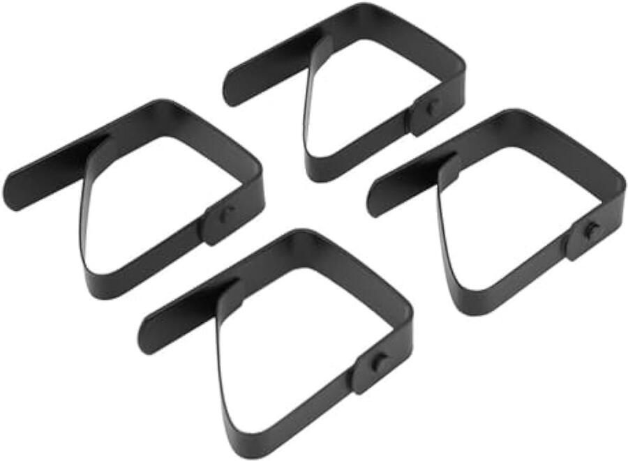 Tafelklemmen picknicktafelklemmen 4 stuks Grote tafelkleedklemmen roestvrij staal antislip tafelkleedhouder voor picknicktafels 5 x 4 cm