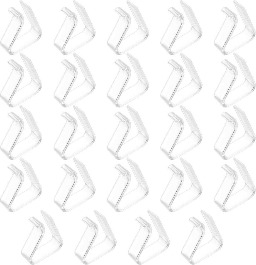 Tafelklemmen Transparant 24 Stuks
