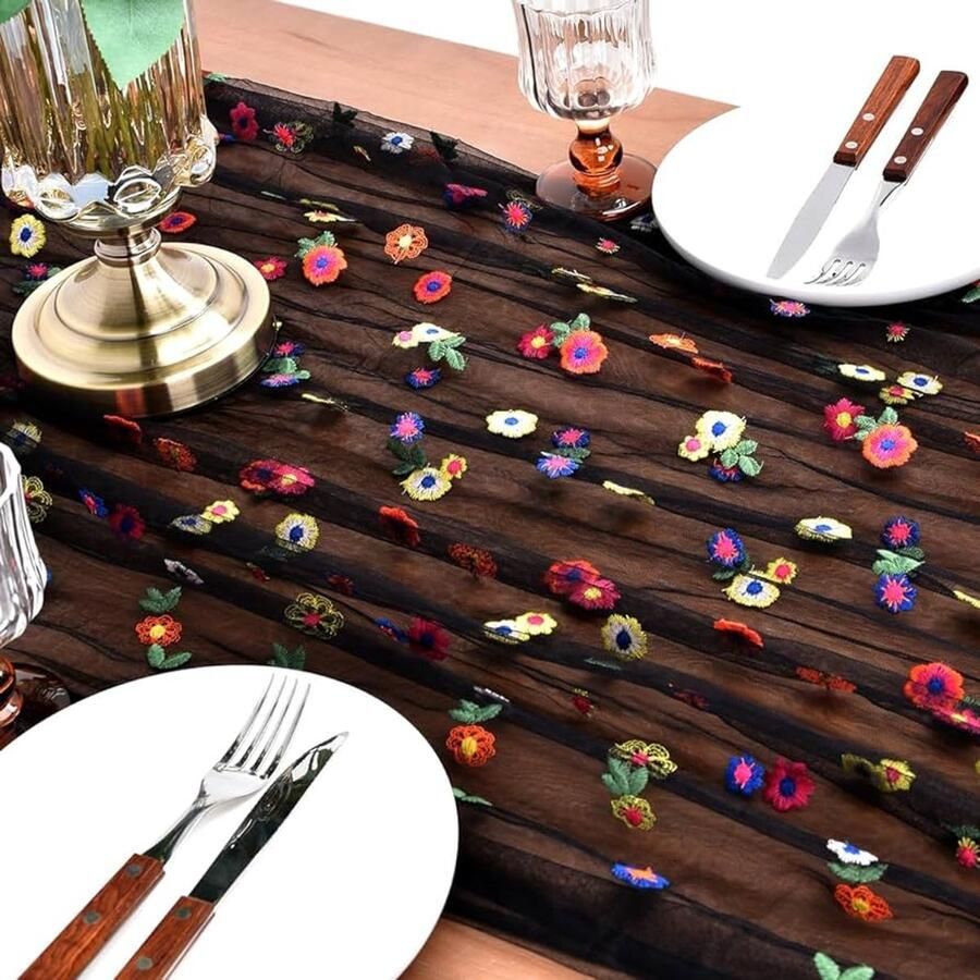 Tafelloper bloemen Lente zomer tafelkleed 1 stuk 100 x 150 cm