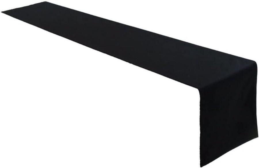 Tafelloper Hoogwaardige tafellinnen 1 stuk Zwart 100% katoen 40x200cm