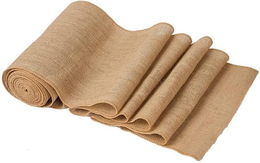 Tafelloper linnen stof geschikt voor bruiloften 10 meter 30 cm breed