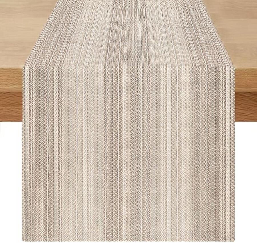 Tafelloper Vintage Stijl Bohemian Decoratie 1 stuk Blauw Groen Bruin Linnen 180 cm x 40 cm