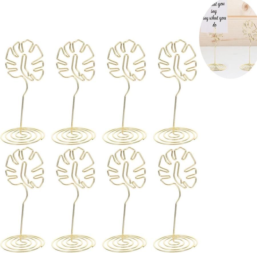 Tafelnummerhouders plaatskaarthouders fotohouders voor tafels fotohouders voor tafels kleine tafelkaarthouders 8 stuks