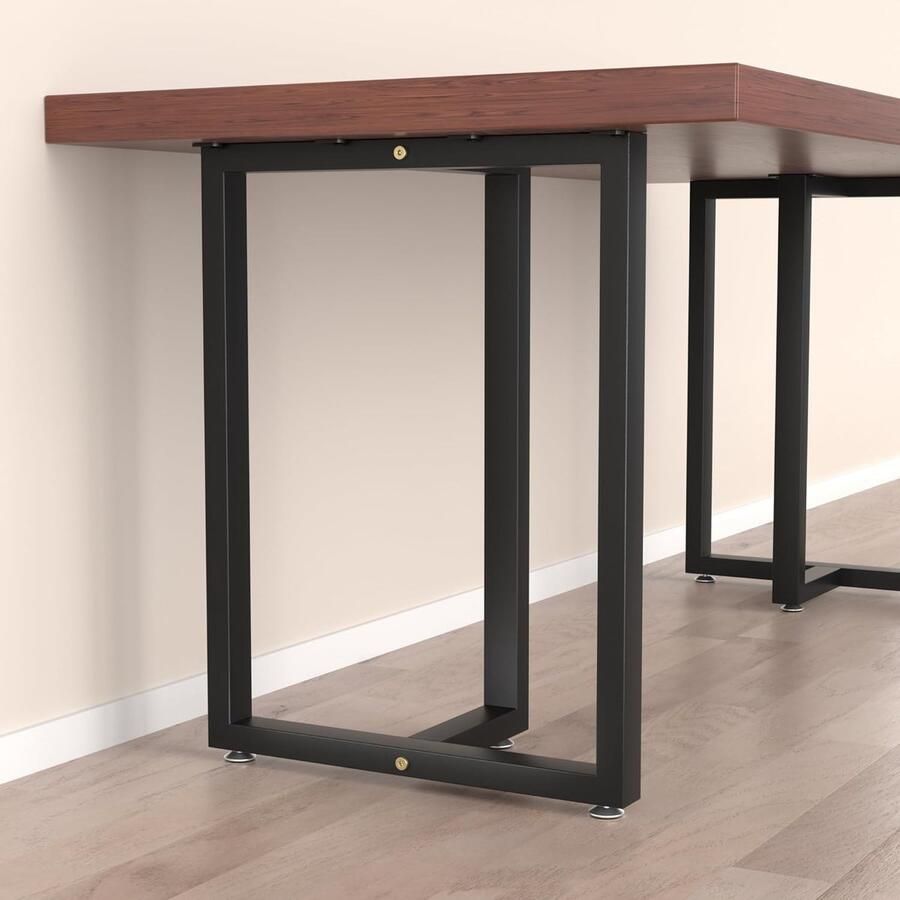 Tafelpoten Industrieel ontwerp 2 stuks Zwart Koolstofstaal 45 x 72 cm