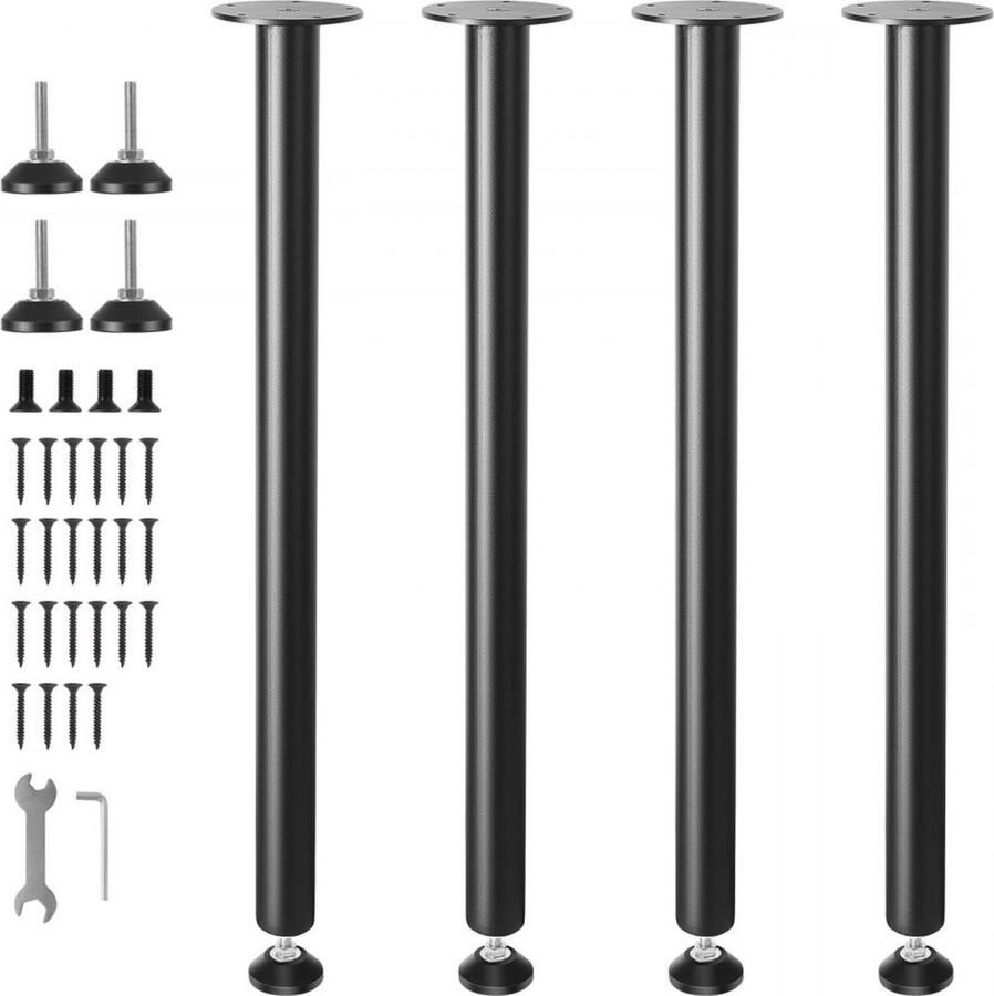 Tafelpoten tafellopers 762 mm hoog 110 mm montageplaat draagvermogen 544 kg