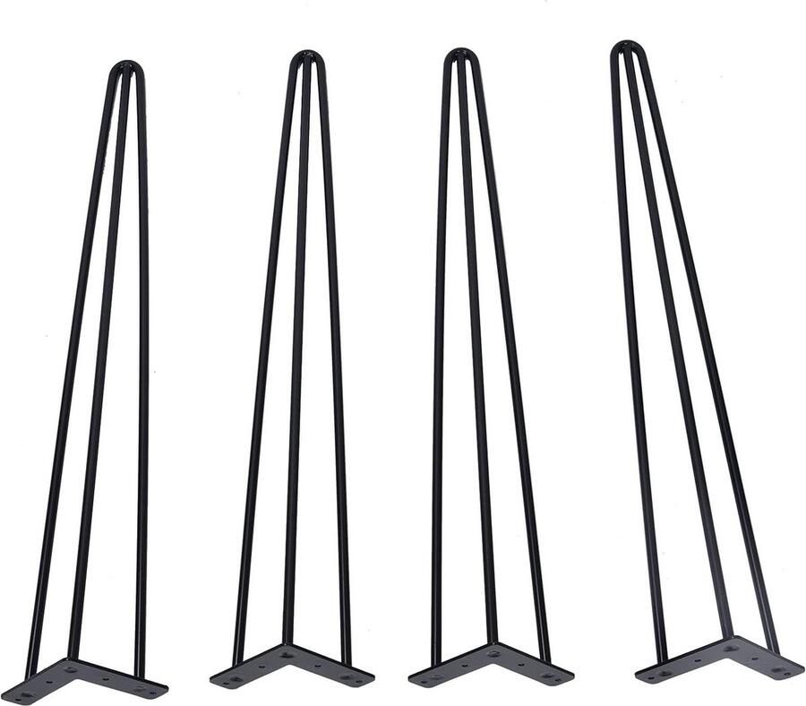 Tafelpoten van haarspelden Doe-het-zelf tafelmeubels Metaal poten voor nachtkastje en bijzettafel Thuiskantoor knutselen 71 cm