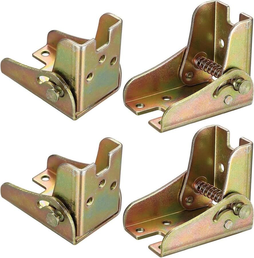 Tafelpoten Vouwbare scharnieren Slot met 90 graden Zelfsluitende tafelpoten Ondersteuningshouder Vouwbare console-scharnieren voor tafelbladen bed Set van 4