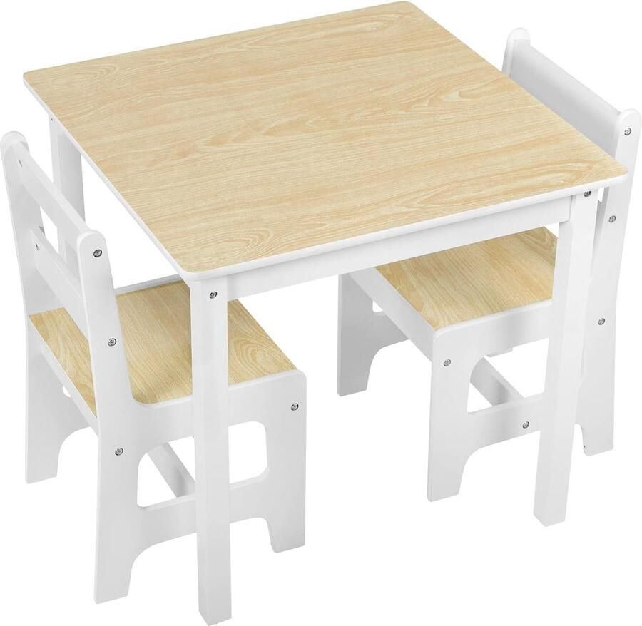 Tafels en stoelen voor kinderen kindertafel met 2 stoelen -Wit