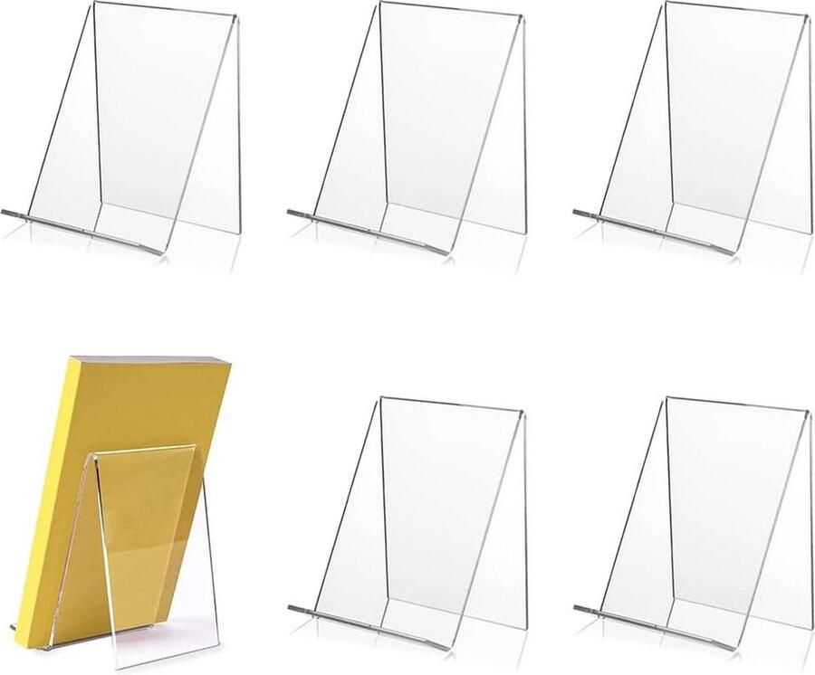 Tafelstandaard acryl boekensteun transparant boekenkast voor thuis en kantoor