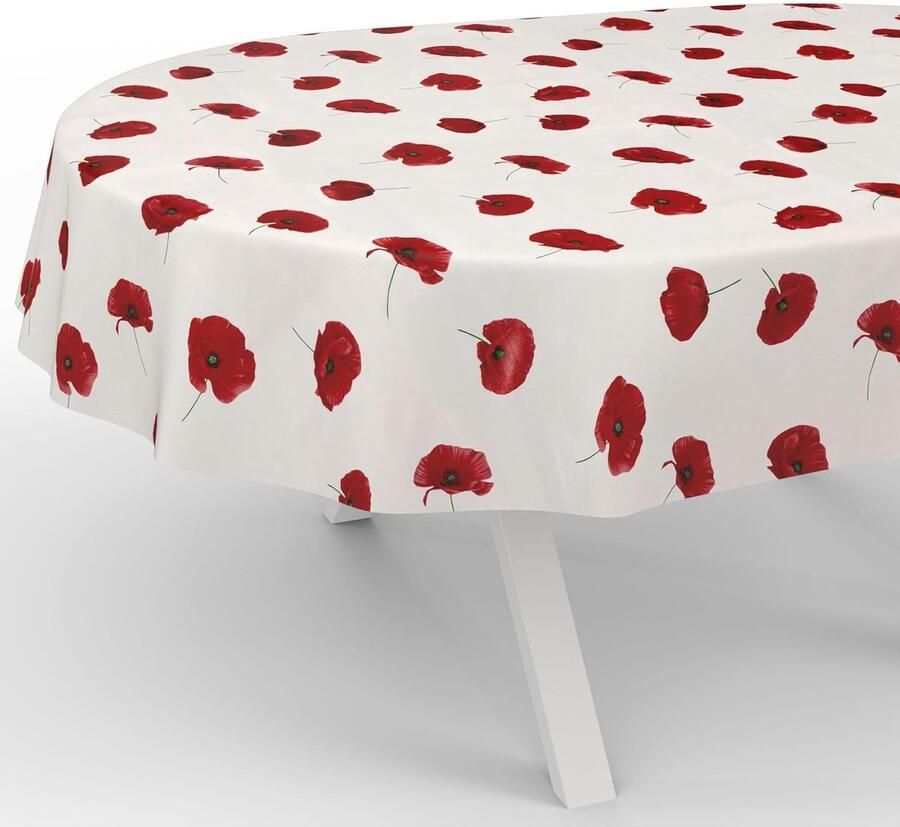 Tafelzeil Klaprozen Bescherming en Stijl 1 stuk Wasbaar