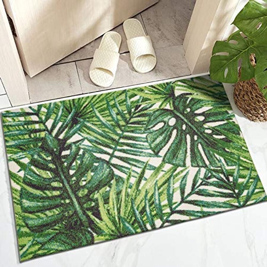 TALETA buitentapijt weerbestendig buitendeurmat vloerkleed voor balkon buitentapijt groen keukentapijt buitentapijt voor balkon groot: 50 x 80 cm