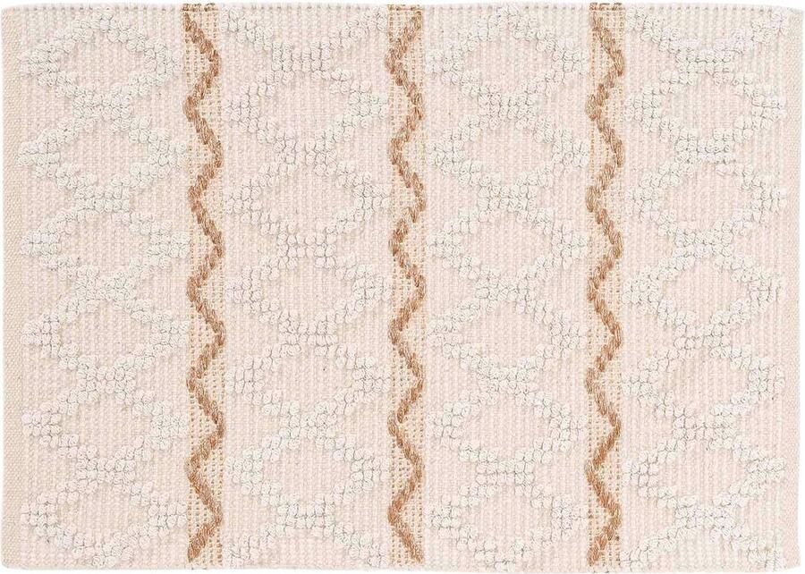 Tapijt boho beige BELEM 60 x 90 cm