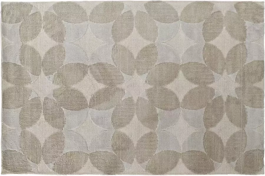 Tapijt DKD Home Decor Beige Polyester Katoen Cirkels (120 x 180 x 0.9 cm)