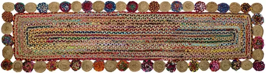 Tapijt DKD Home Decor Katoen Multicolour Jute (60 x 240 x 1 cm)