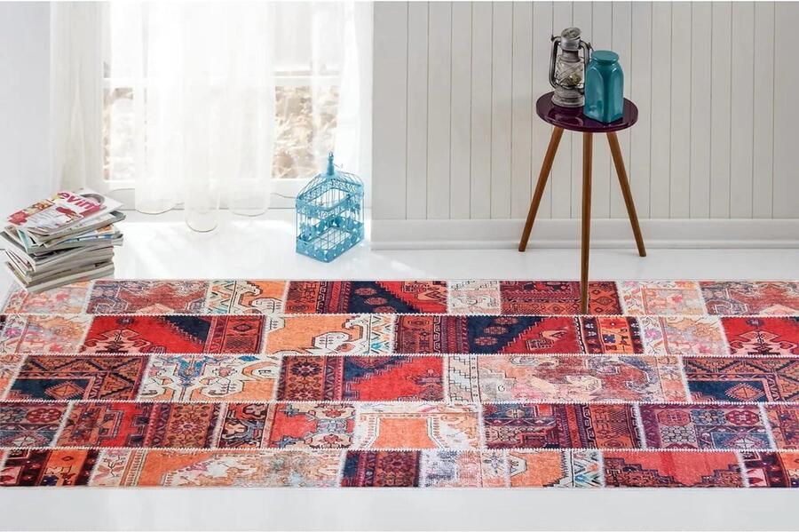 Tapijt polyester meerkleurig 120 x 180 TPS_TETRIS_CHA-120 vloerkleed